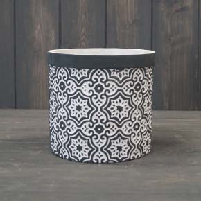 Medium Embossed Abstract Pot (11cm) detail page